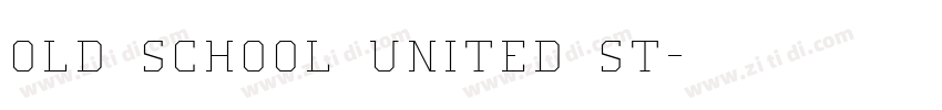 Old School United St字体转换